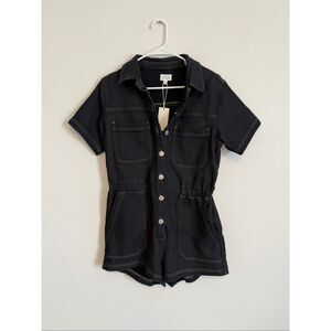 Z Supply Elias Black Romper NWT